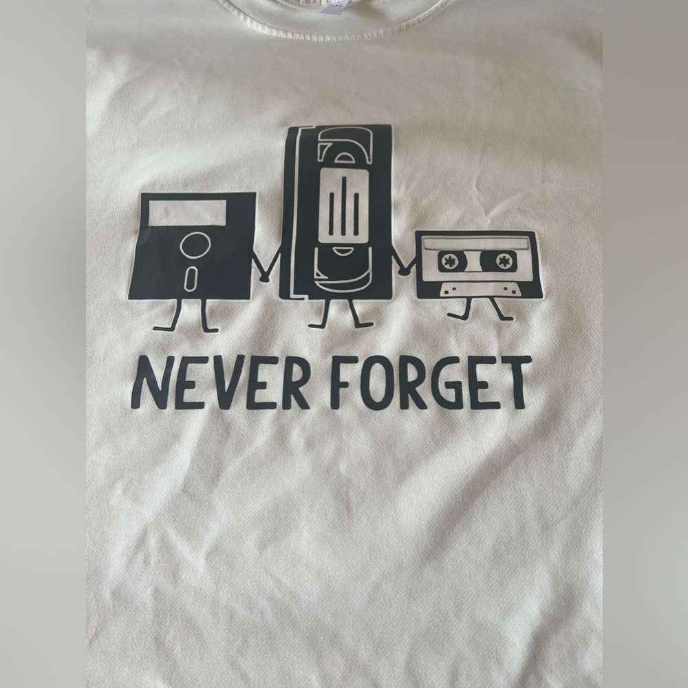 Fun Retro print T shirt Male XXL